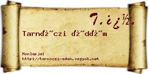 Tarnóczi Ádám névjegykártya