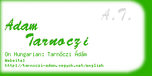 adam tarnoczi business card